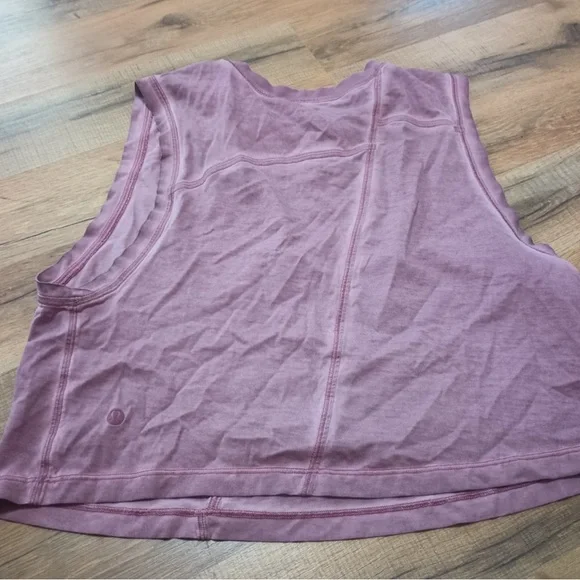 Lululemon x Barre3 Broken Beats Tank in Washed Plumful Size 6 - Picture 6 of 7